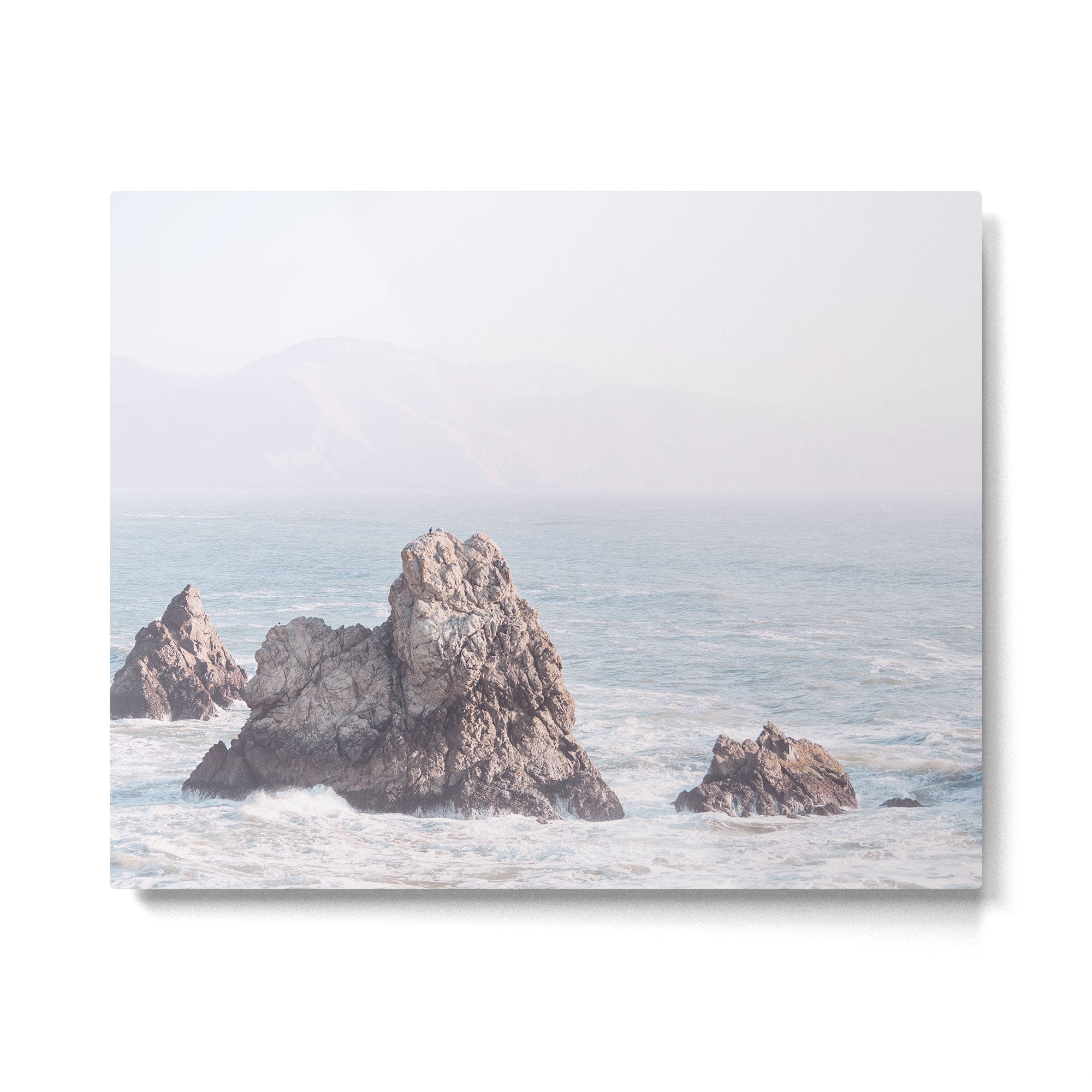 Pale Pacific - Ocean Landscape, Nature Photography Metal Print