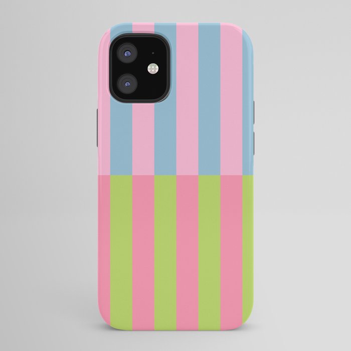 Vibrant color block pattern iPhone Case