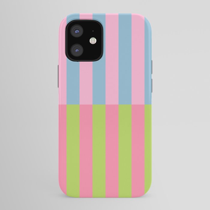 Vibrant color block pattern iPhone Case