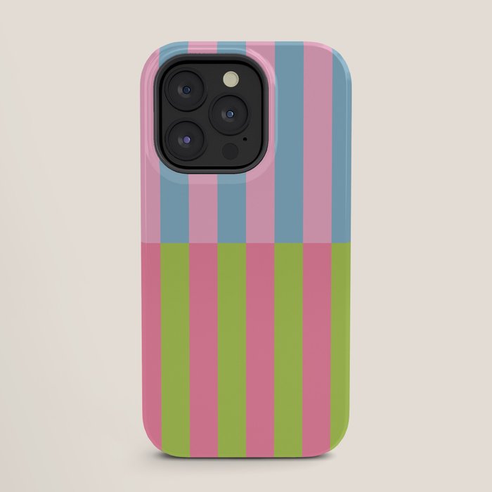 Vibrant color block pattern iPhone Case
