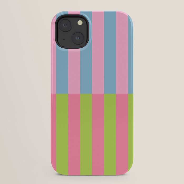 Vibrant color block pattern iPhone Case