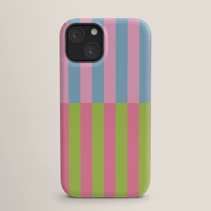 Vibrant color block pattern iPhone Case