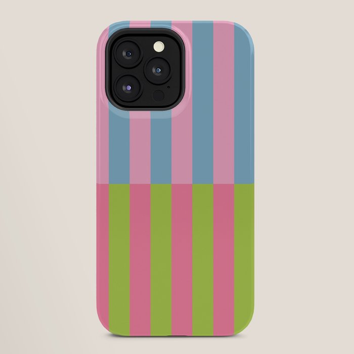 Vibrant color block pattern iPhone Case