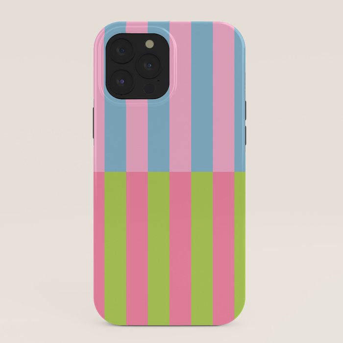 Vibrant color block pattern iPhone Case