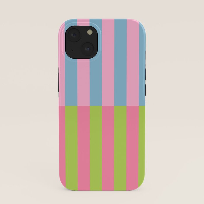 Vibrant color block pattern iPhone Case