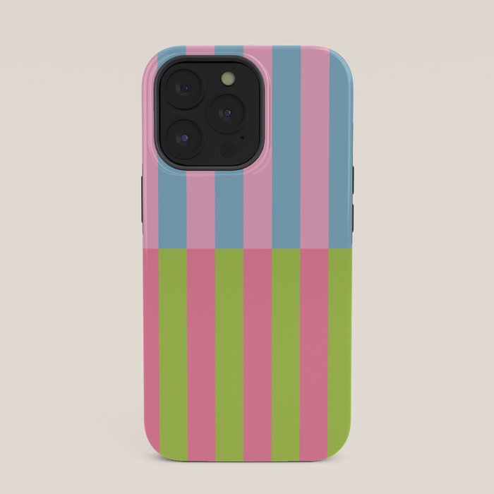 Vibrant color block pattern iPhone Case