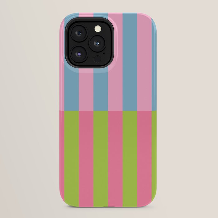 Vibrant color block pattern iPhone Case