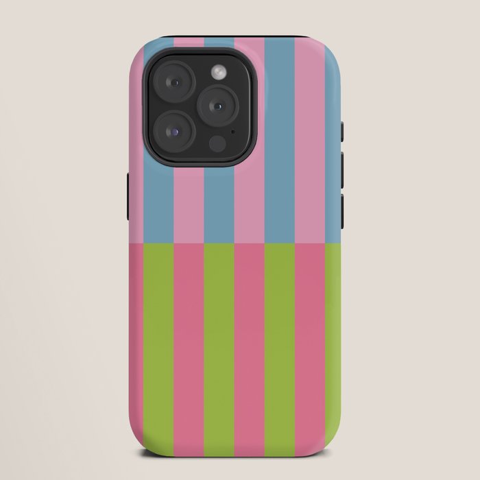 Vibrant color block pattern iPhone Case