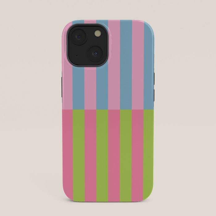 Vibrant color block pattern iPhone Case