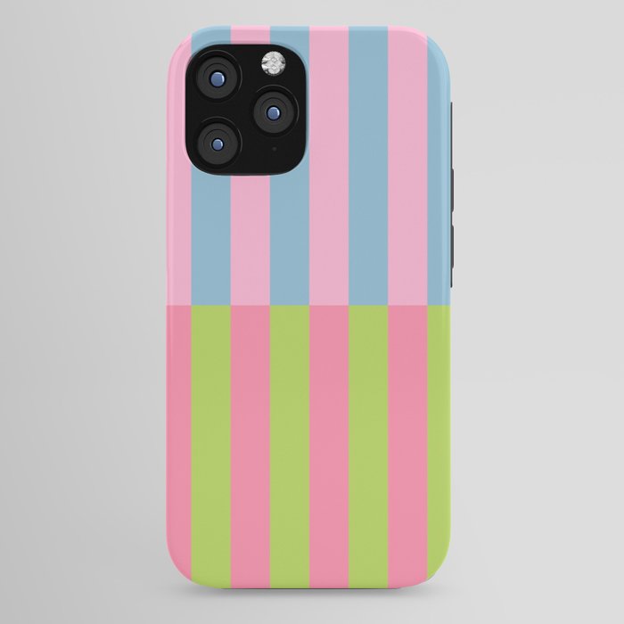 Vibrant color block pattern iPhone Case