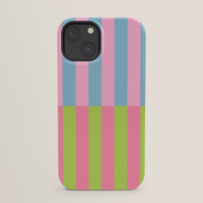 Vibrant color block pattern iPhone Case