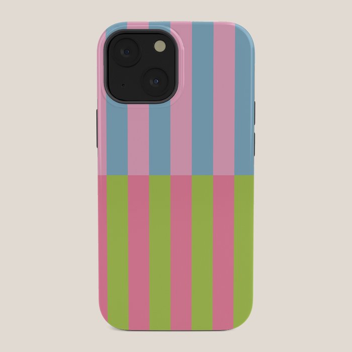 Vibrant color block pattern iPhone Case