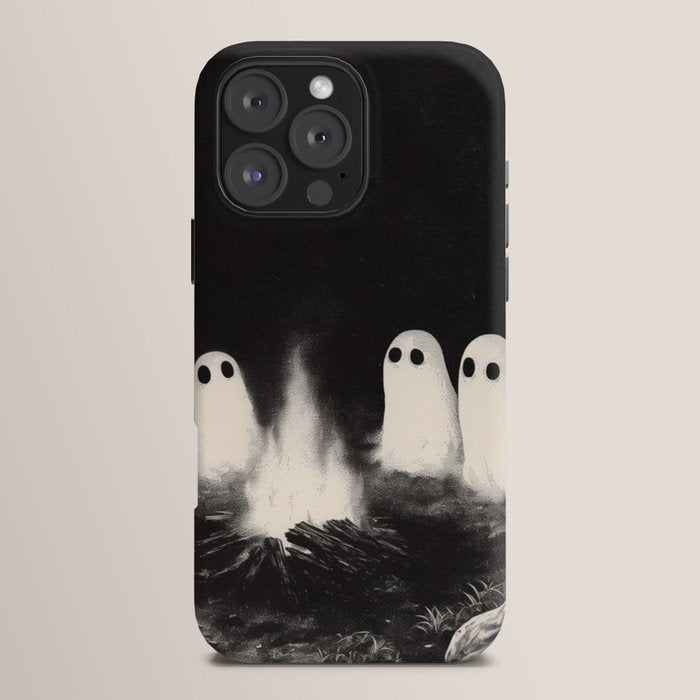 Cute Spooky Ghost Camping iPhone Case