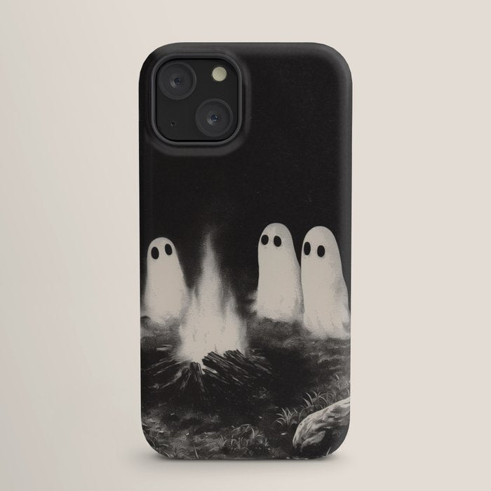 Cute Spooky Ghost Camping iPhone Case