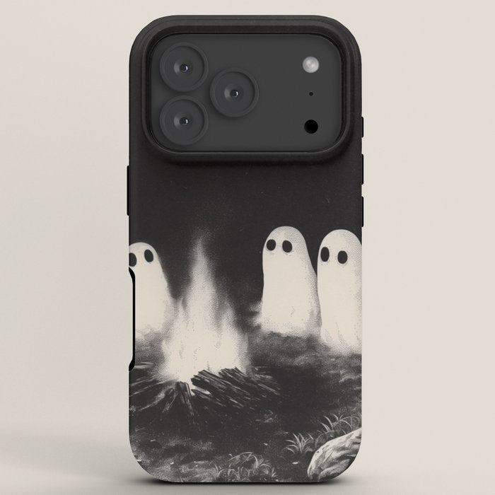 Cute Spooky Ghost Camping iPhone Case