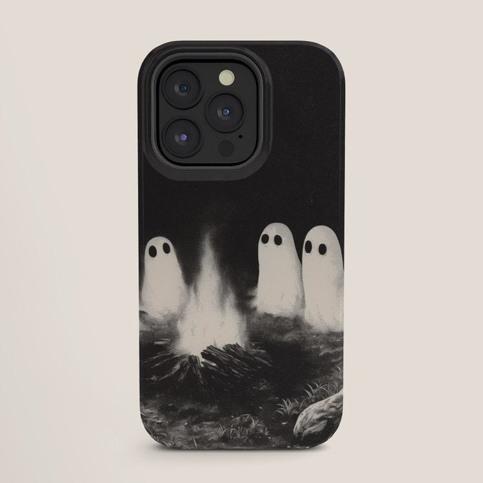 Cute Spooky Ghost Camping iPhone Case