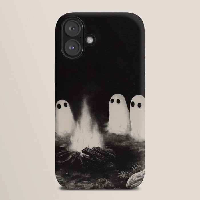 Cute Spooky Ghost Camping iPhone Case