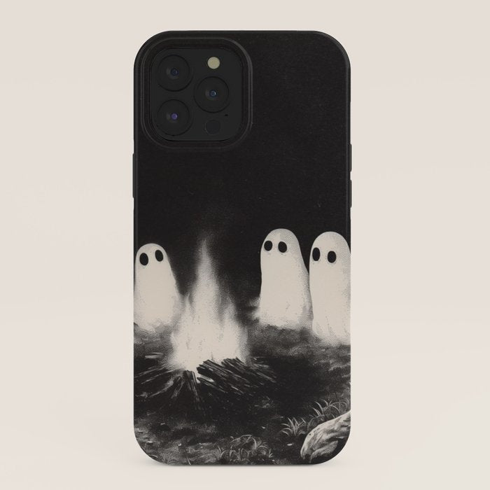 Cute Spooky Ghost Camping iPhone Case