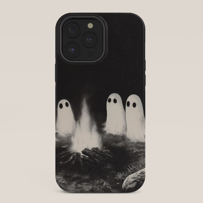 Cute Spooky Ghost Camping iPhone Case