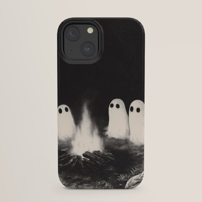 Cute Spooky Ghost Camping iPhone Case