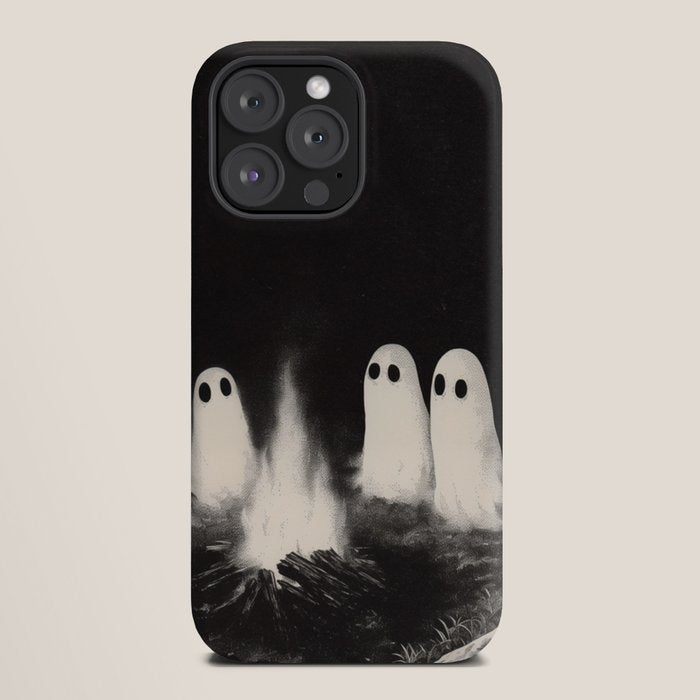 Cute Spooky Ghost Camping iPhone Case