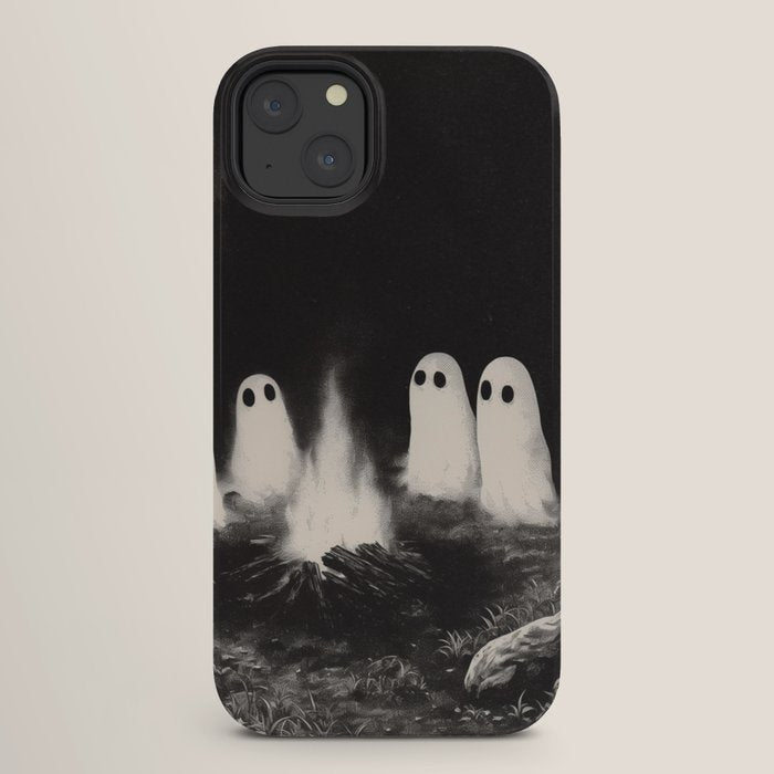 Cute Spooky Ghost Camping iPhone Case