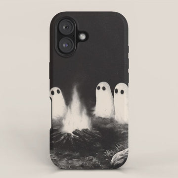 Cute Spooky Ghost Camping iPhone Case