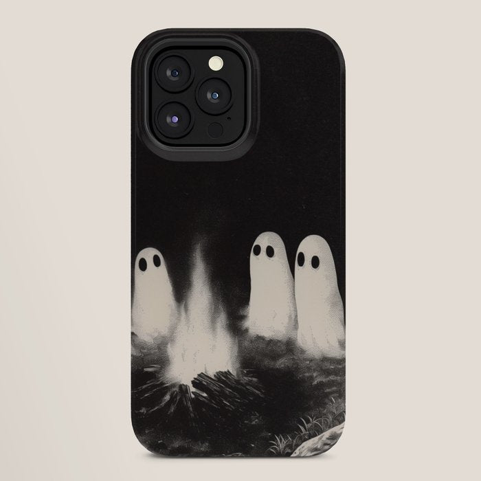 Cute Spooky Ghost Camping iPhone Case