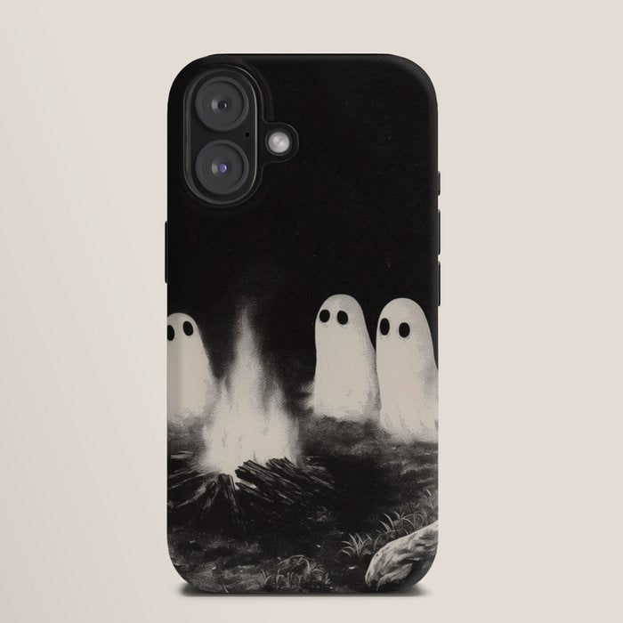 Cute Spooky Ghost Camping iPhone Case