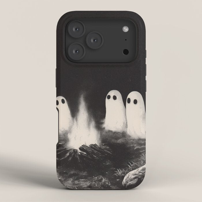 Cute Spooky Ghost Camping iPhone Case