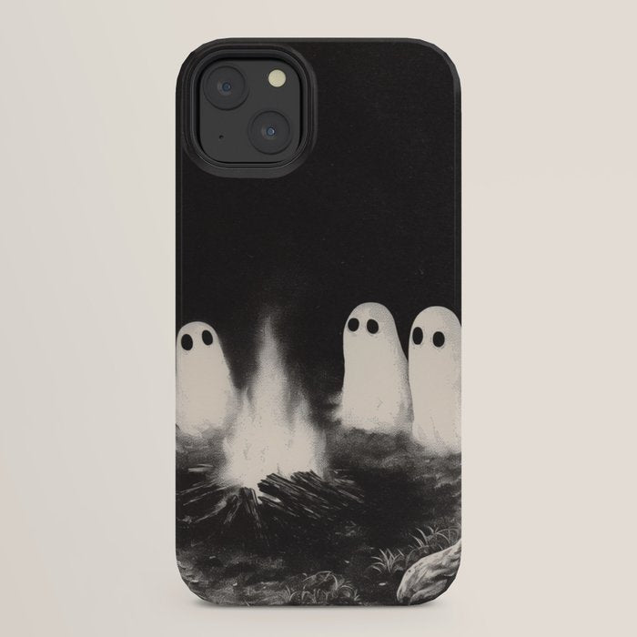 Cute Spooky Ghost Camping iPhone Case