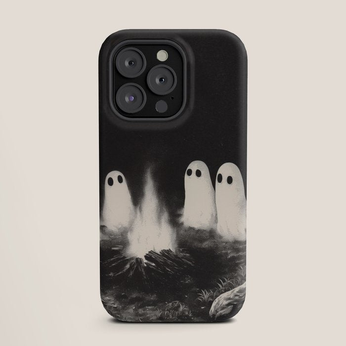 Cute Spooky Ghost Camping iPhone Case