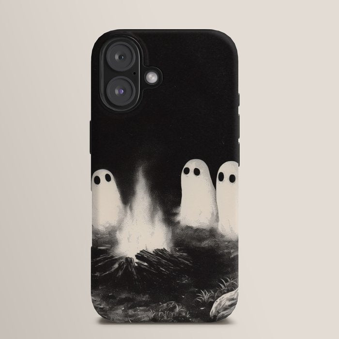 Cute Spooky Ghost Camping iPhone Case