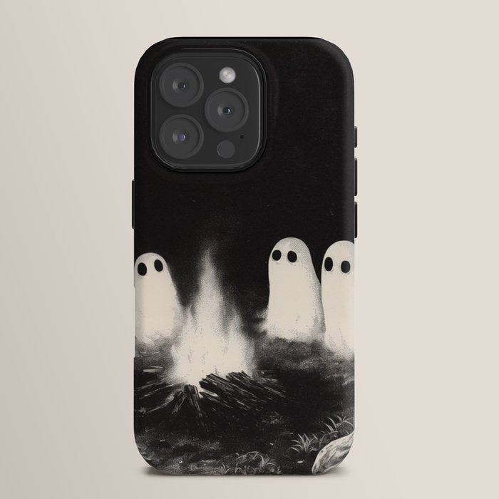 Cute Spooky Ghost Camping iPhone Case
