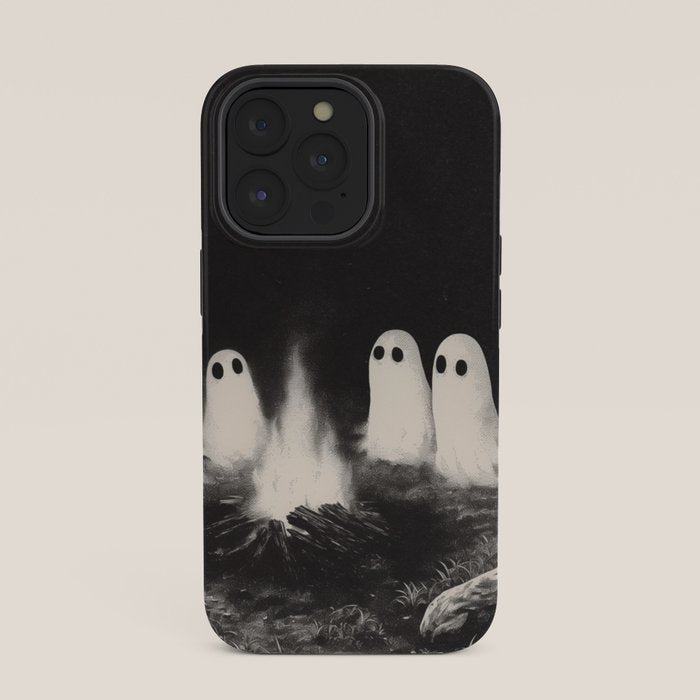 Cute Spooky Ghost Camping iPhone Case