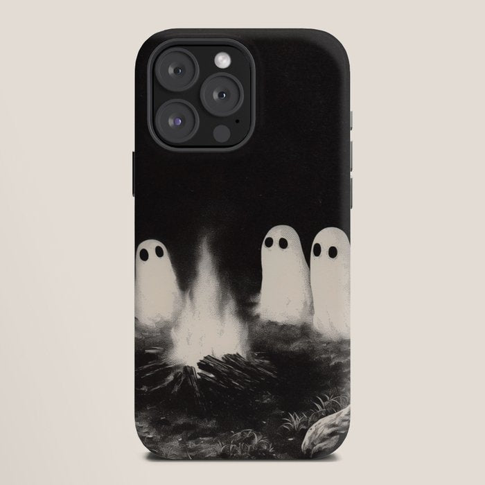 Cute Spooky Ghost Camping iPhone Case