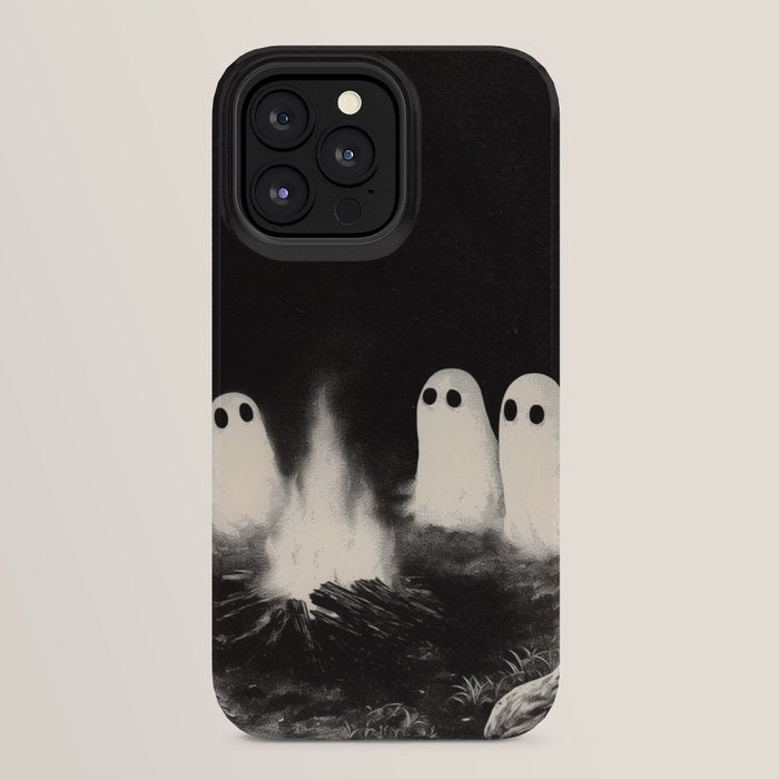 Cute Spooky Ghost Camping iPhone Case