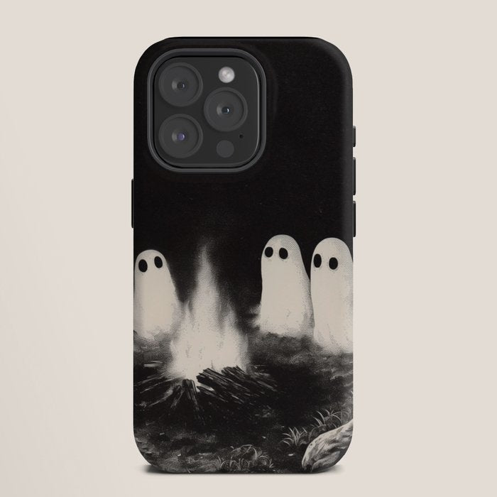 Cute Spooky Ghost Camping iPhone Case