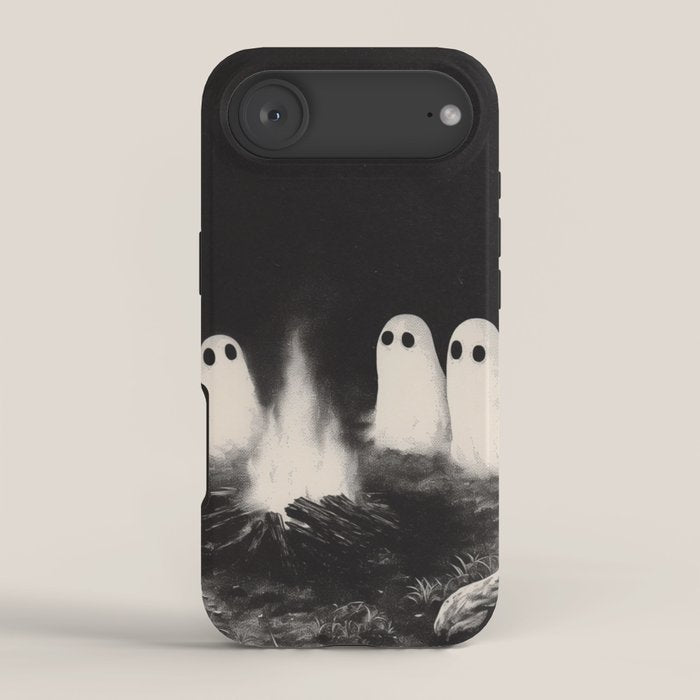 Cute Spooky Ghost Camping iPhone Case