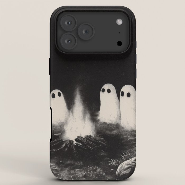 Cute Spooky Ghost Camping iPhone Case