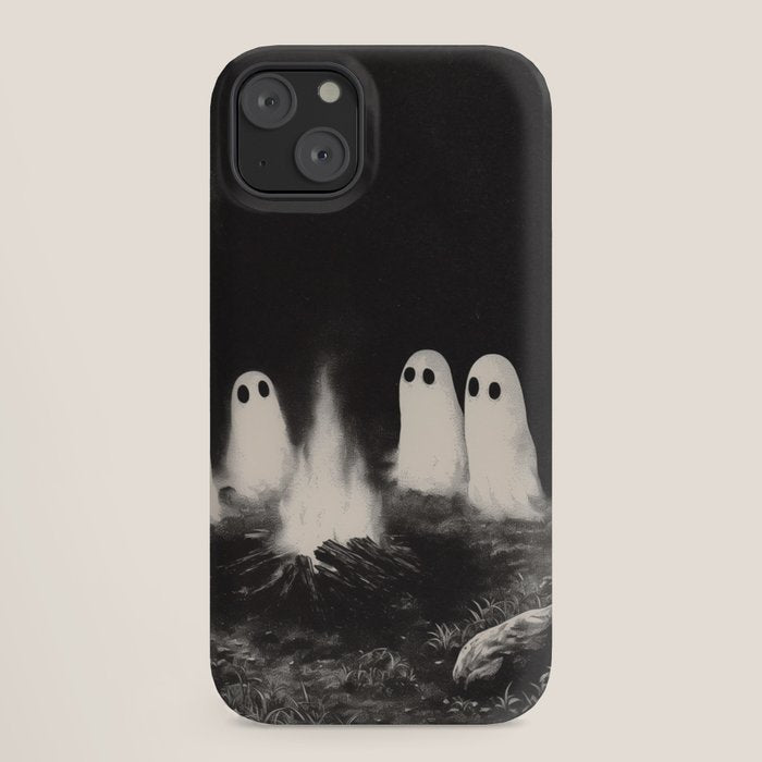 Cute Spooky Ghost Camping iPhone Case