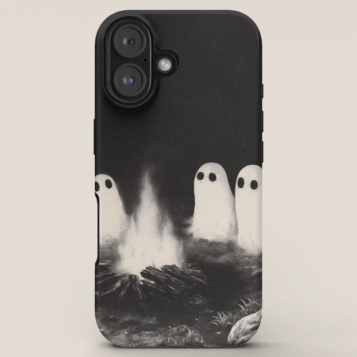 Cute Spooky Ghost Camping iPhone Case