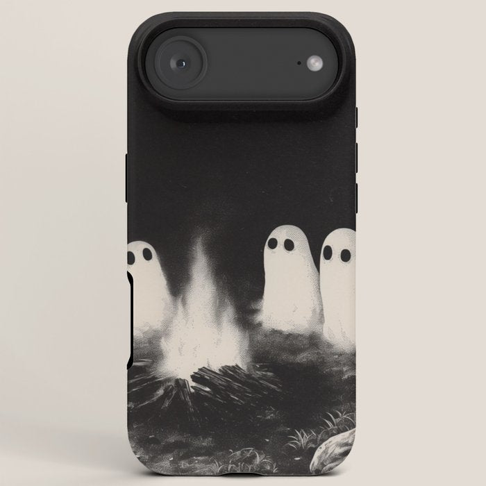 Cute Spooky Ghost Camping iPhone Case