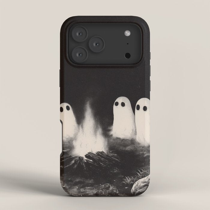 Cute Spooky Ghost Camping iPhone Case