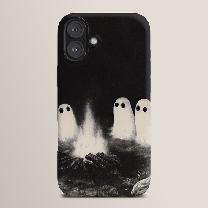Cute Spooky Ghost Camping iPhone Case