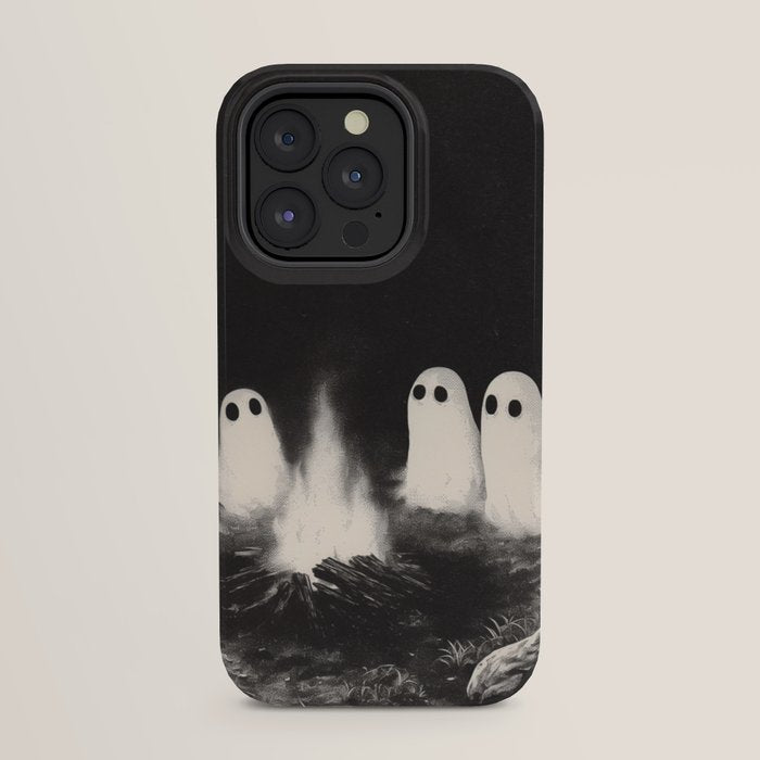 Cute Spooky Ghost Camping iPhone Case