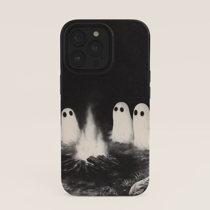 Cute Spooky Ghost Camping iPhone Case