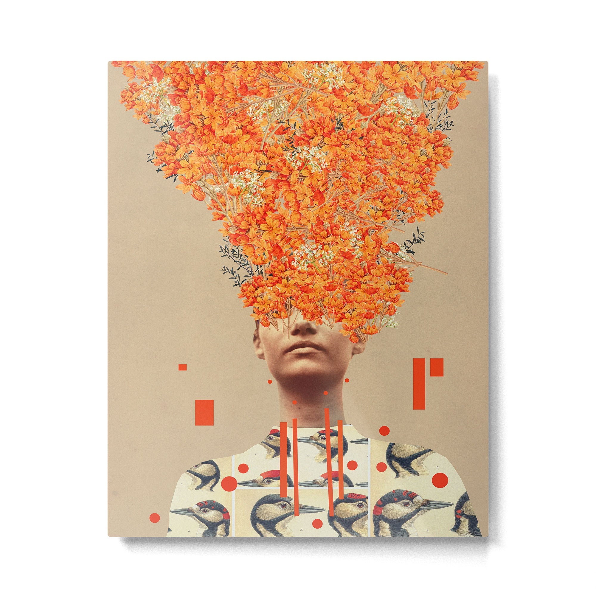 Bird Flight in Autumn Metal Print