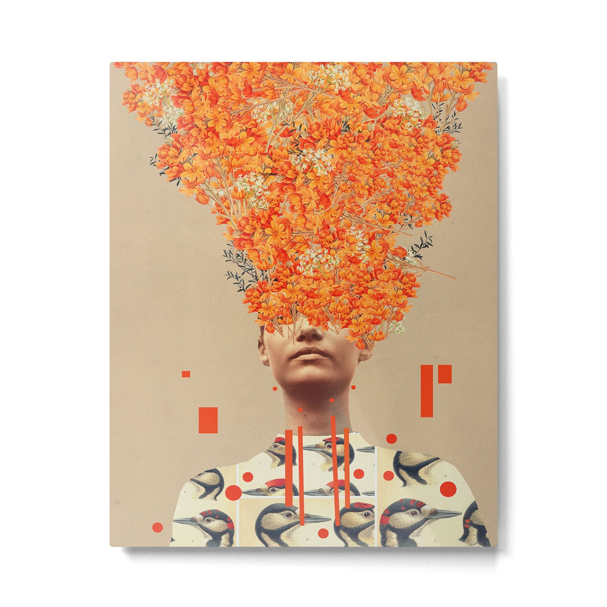 Bird Flight in Autumn Metal Print