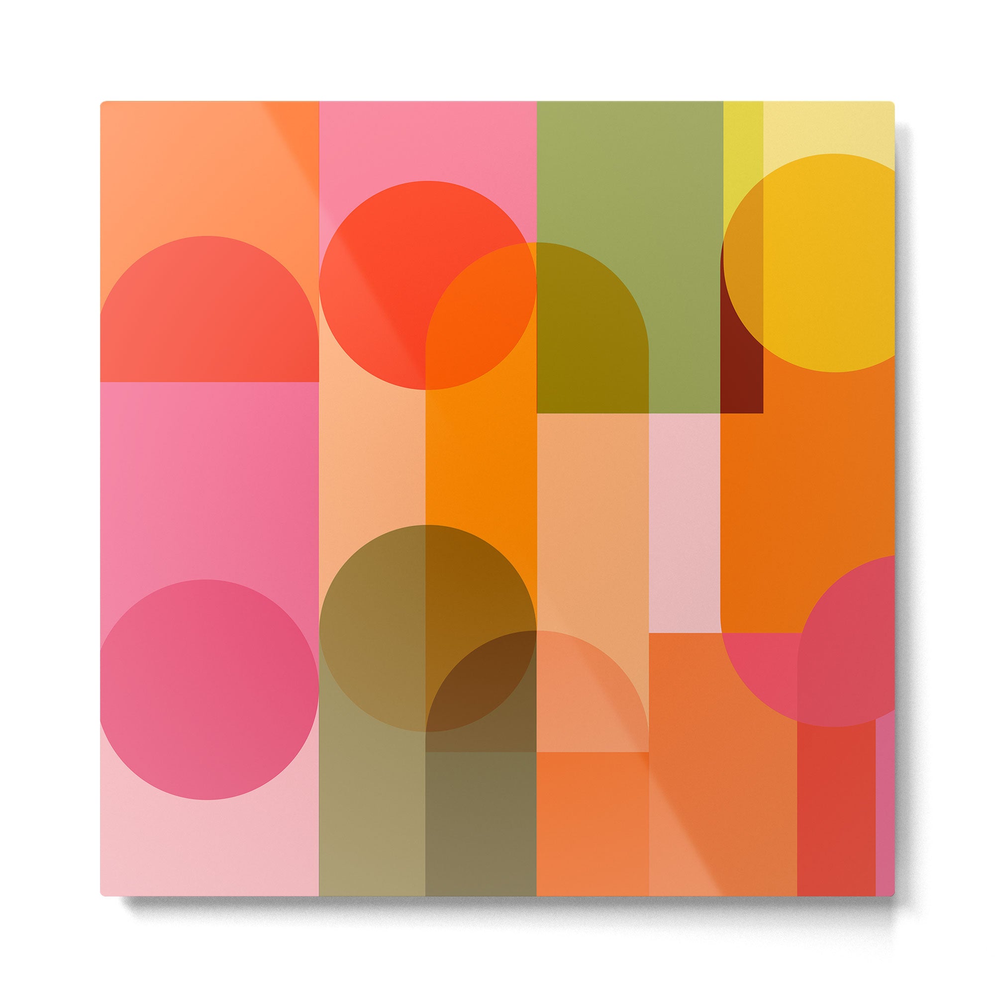 Ping Pong - brights Metal Print